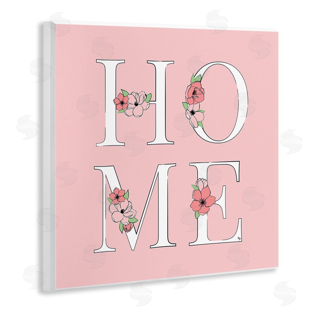 Martina Pavlova Home with Flower Blossoms Wooden Wall Plaque Art Print