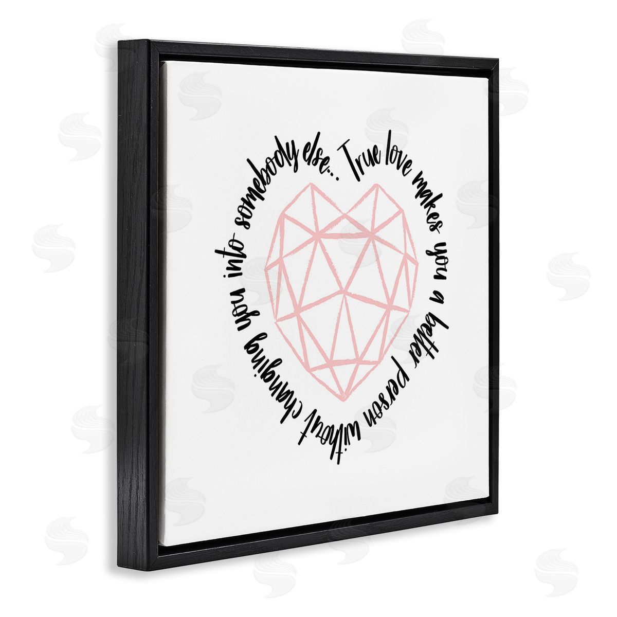 Martina Pavlova True Love Inspirational Black Floating Frame Canvas Wall Art Print