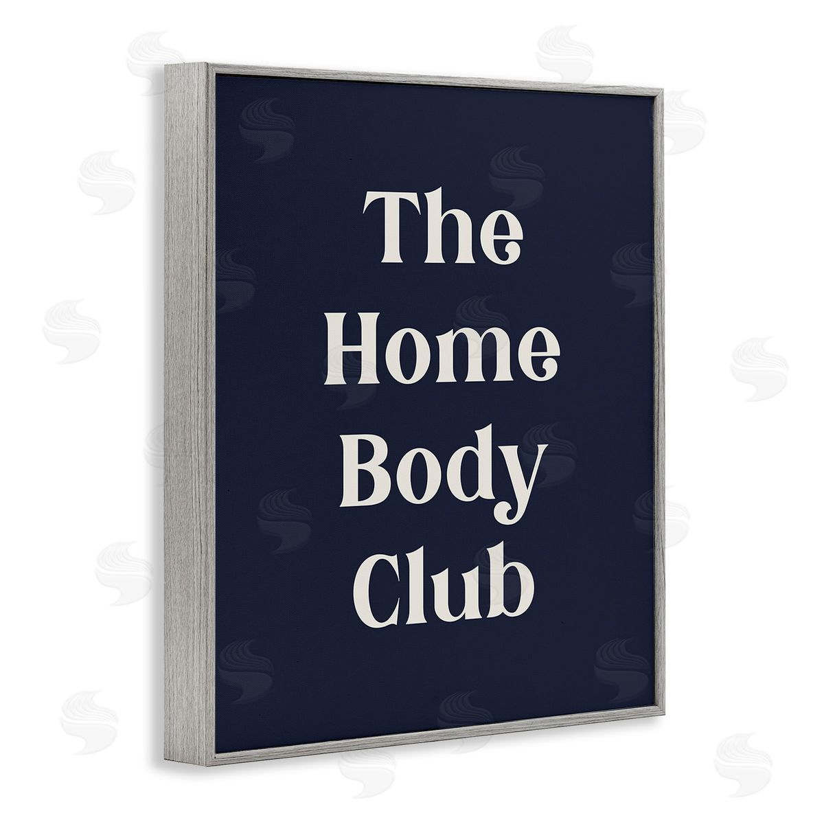 Stupell Studio Minimal Homebody Club Gray Framed Giclee Wall Art Print