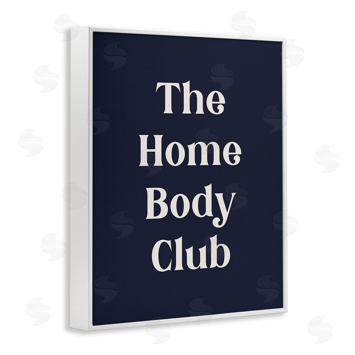 Stupell Studio Minimal Homebody Club White Framed Giclee Wall Art Print