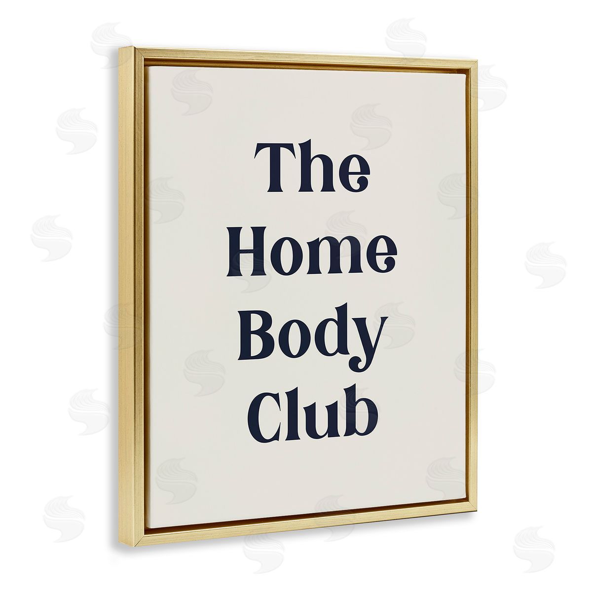 Stupell Studio Minimal Introverted Phrase Gold Floating Frame Canvas Wall Art Print