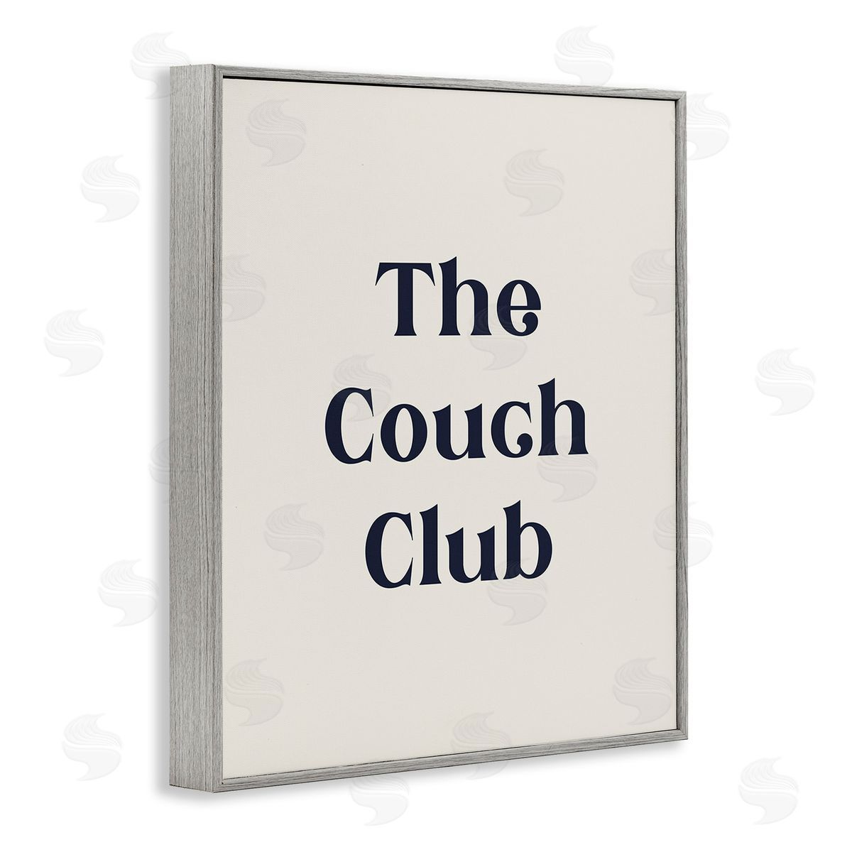Stupell Studio Minimal Couch Club Gray Framed Giclee Wall Art Print
