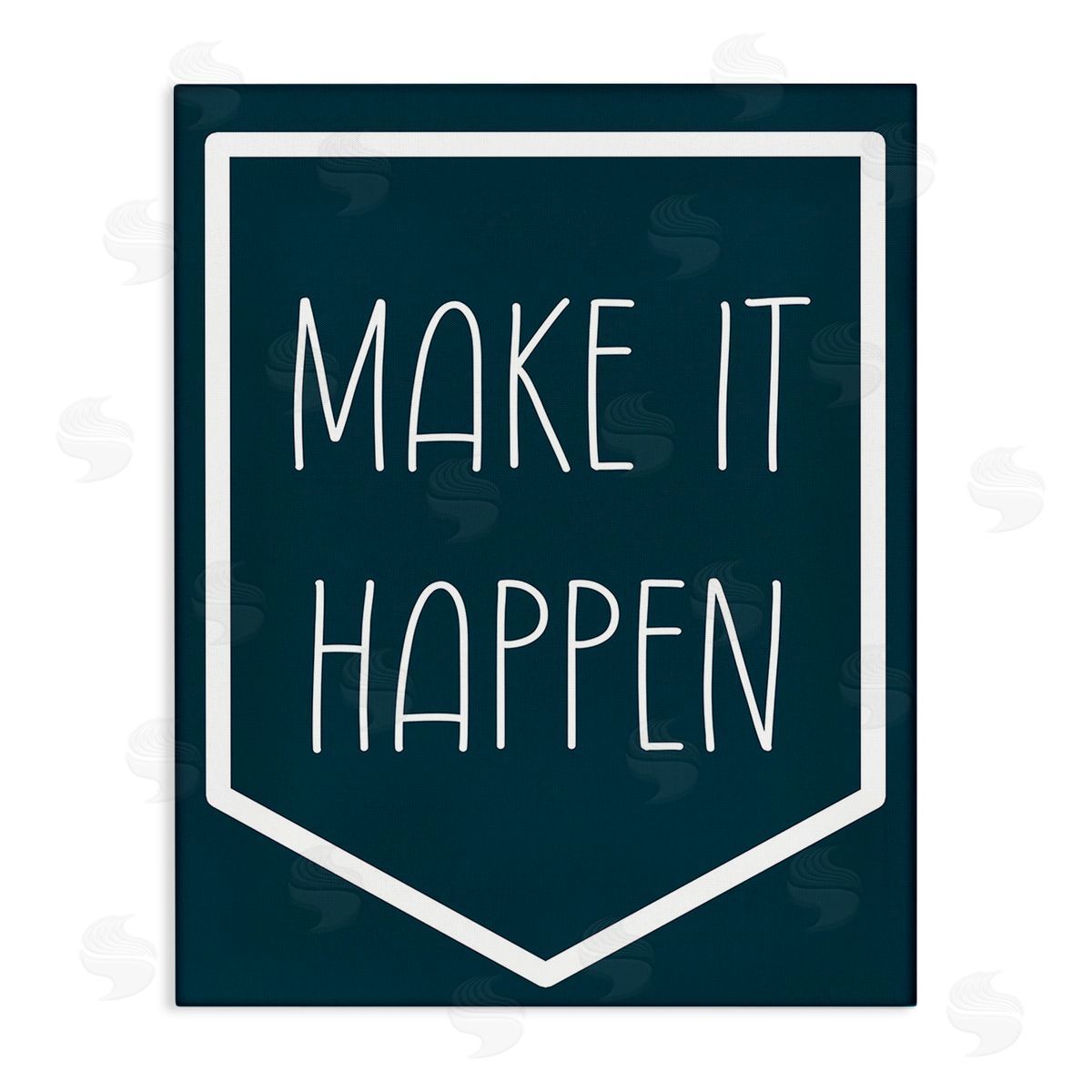 Stupell Studio Minimal Make It Happen Canvas Wall Art Print