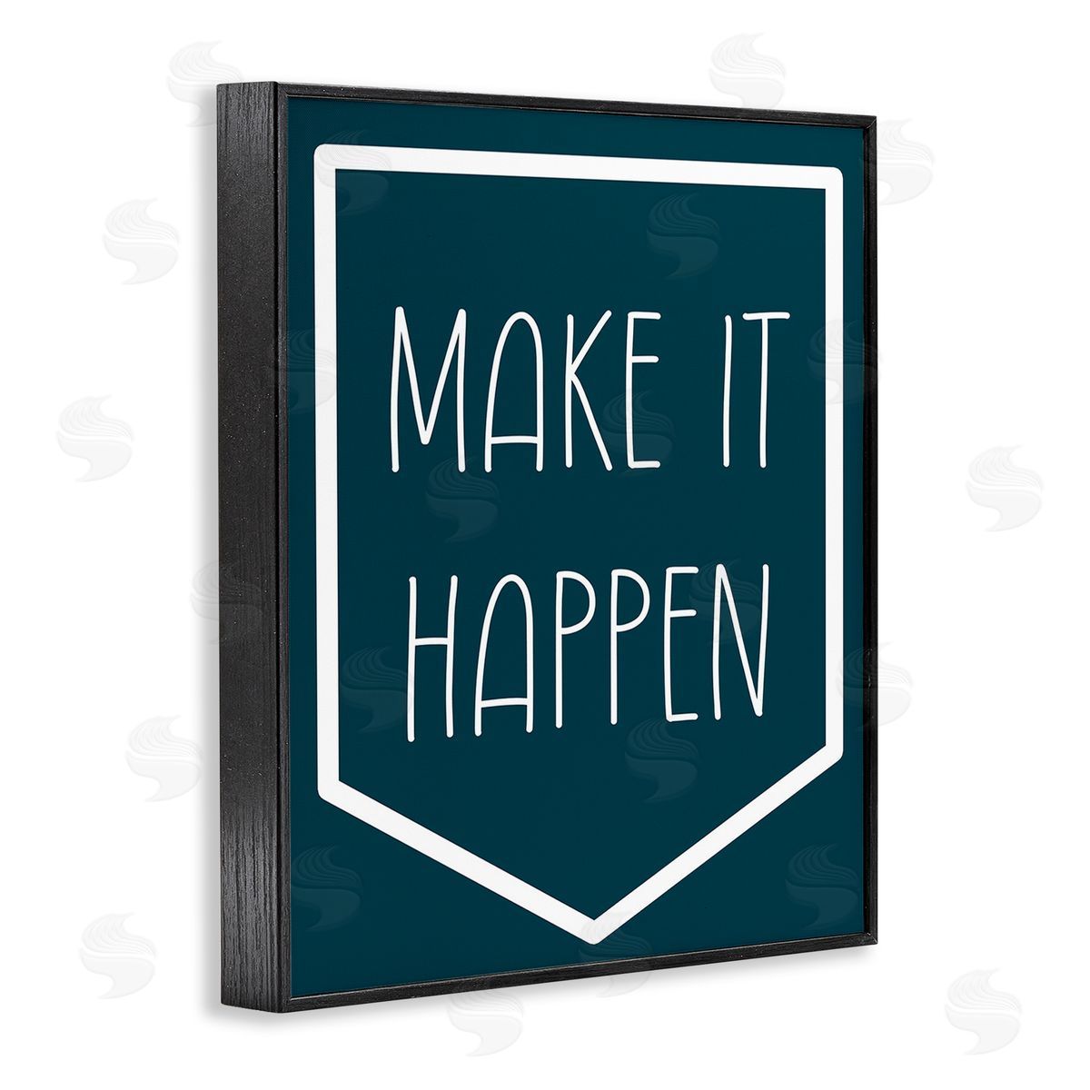 Stupell Studio Minimal Make It Happen Black Framed Giclee Wall Art Print