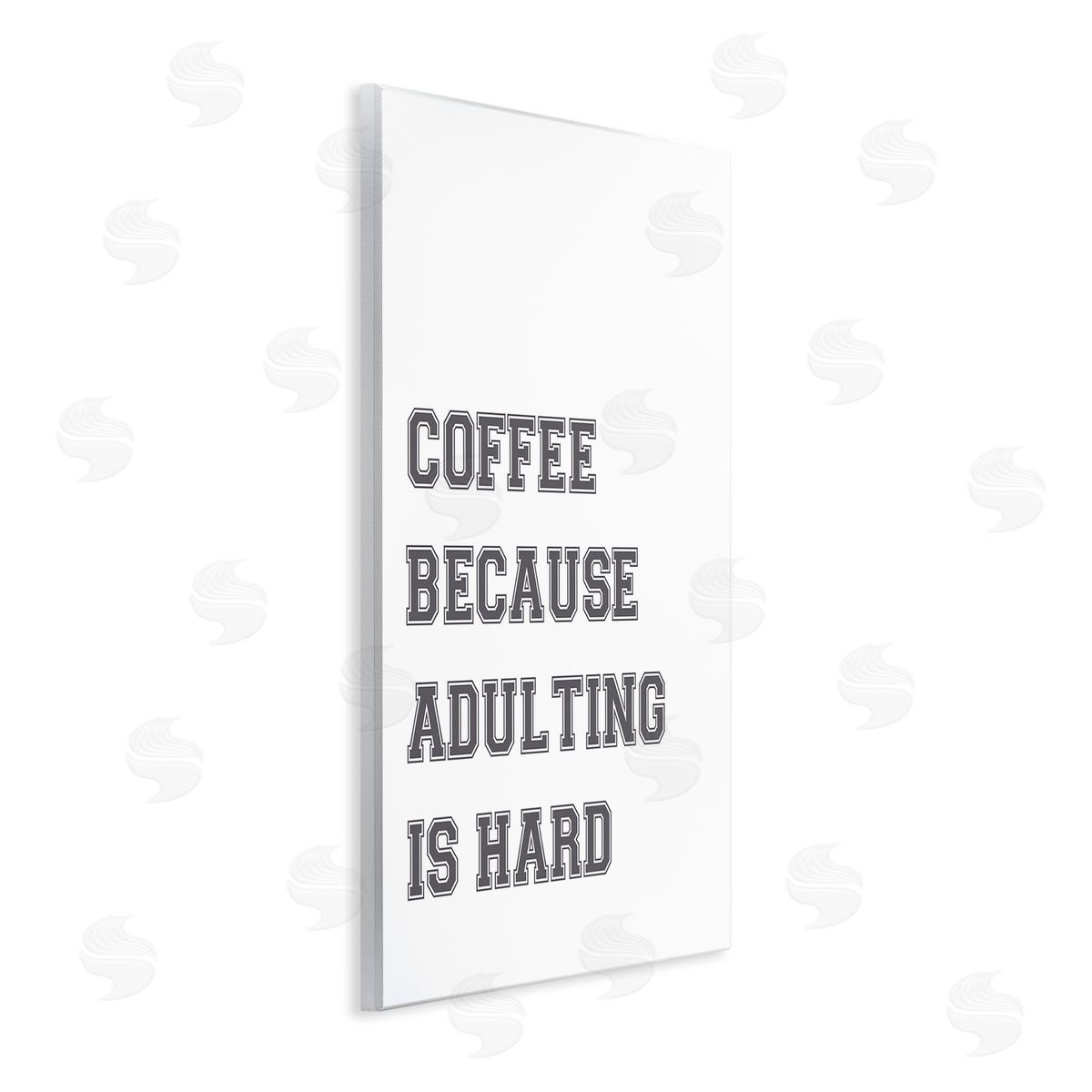 Stupell Studio Funny Adulting Is Hard Wooden Wall Plaque Art Print