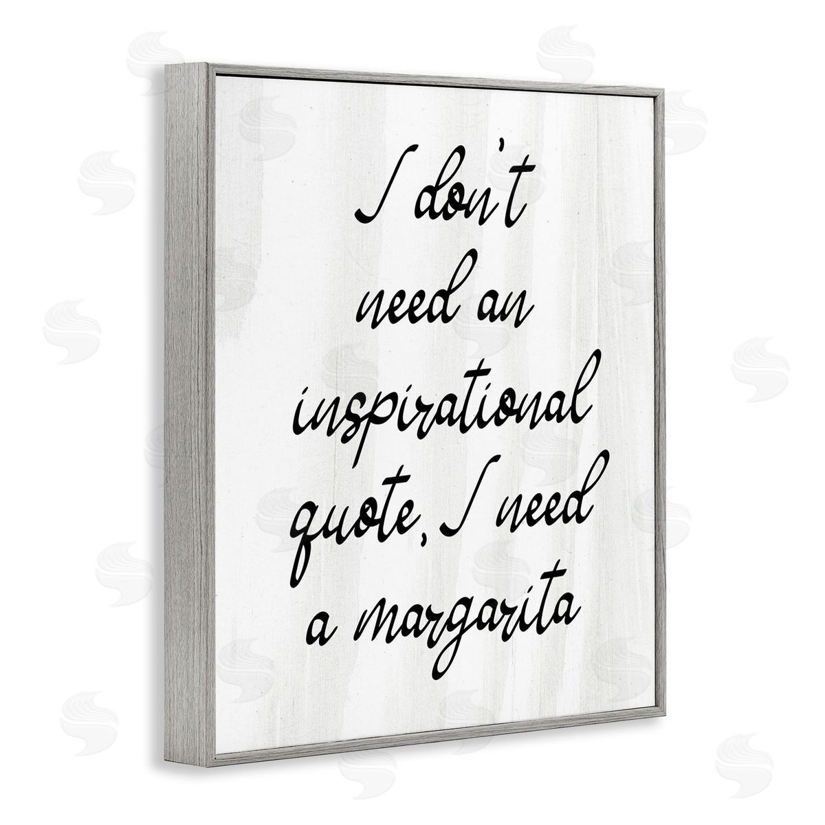 Stupell Studio Funny Need Margarita Gray Framed Giclee Wall Art Print
