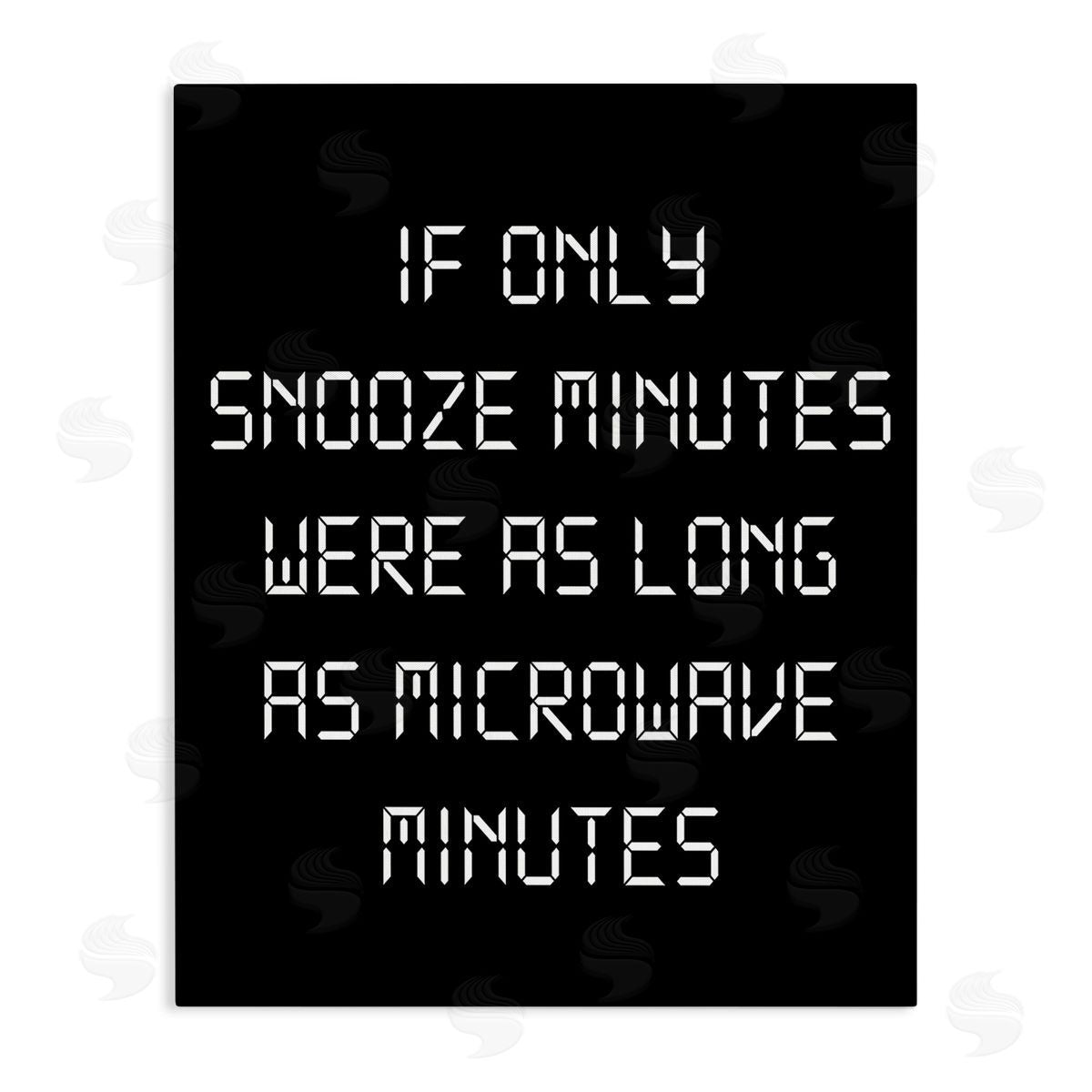 Stupell Studio Snooze Vs Microwave Minutes Canvas Wall Art Print