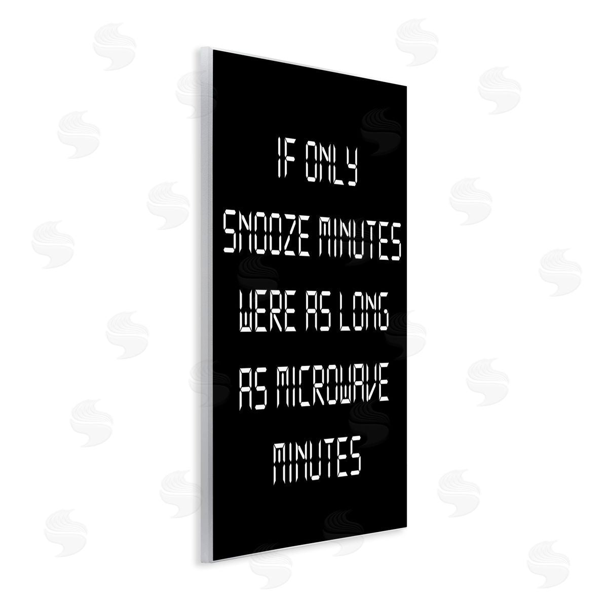 Stupell Studio Snooze Vs Microwave Minutes Wooden Wall Plaque Art Print