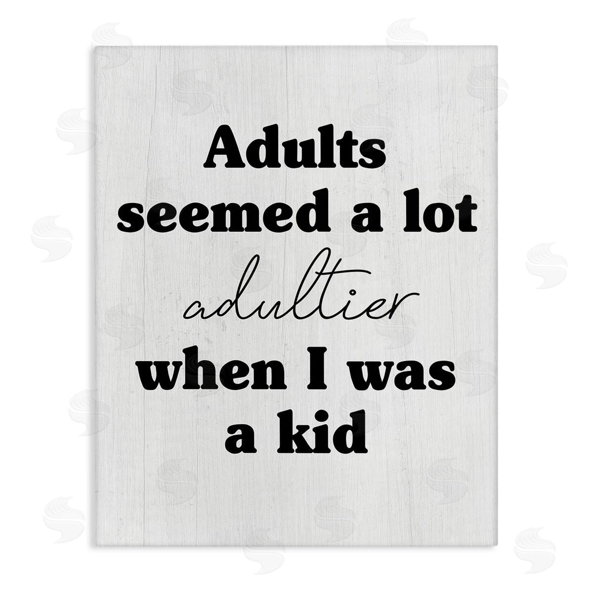 Stupell Studio Sassy Adult Phrase Canvas Wall Art Print