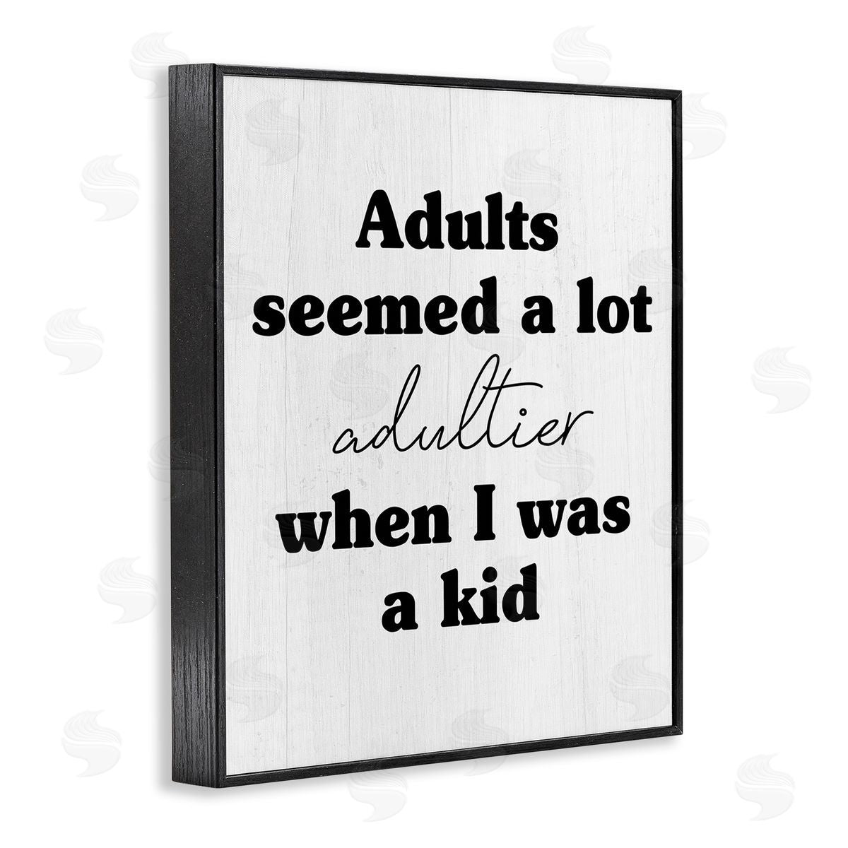 Stupell Studio Sassy Adult Phrase Black Framed Giclee Wall Art Print
