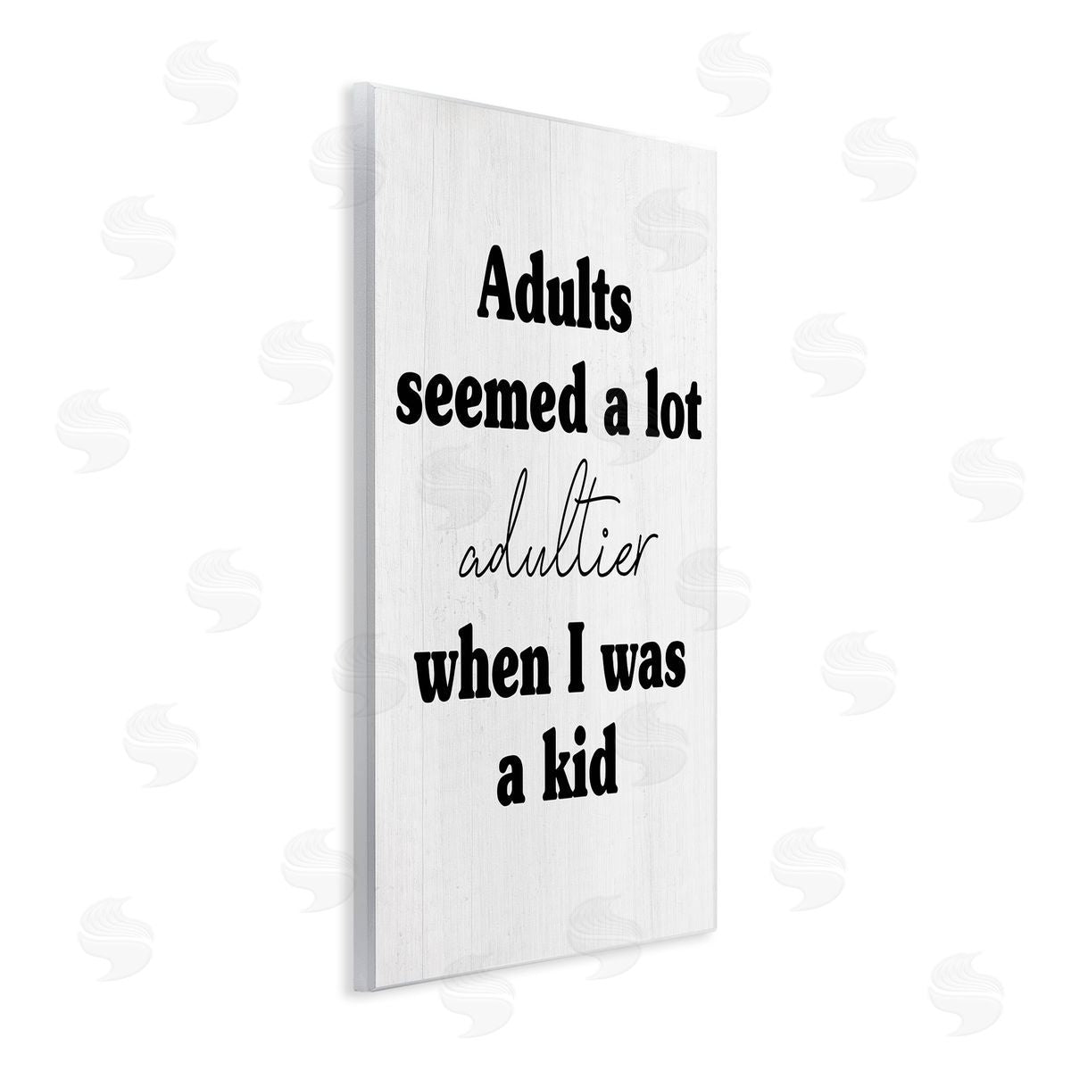 Stupell Studio Sassy Adult Phrase Wooden Wall Plaque Art Print