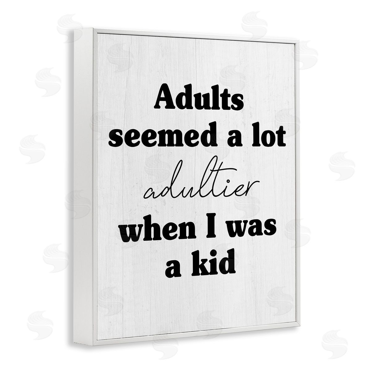 Stupell Studio Sassy Adult Phrase White Framed Giclee Wall Art Print