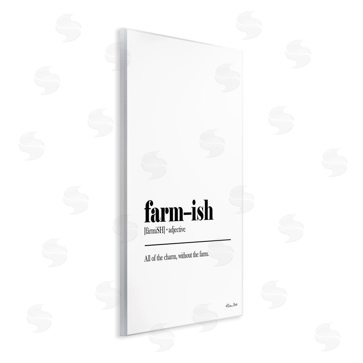 Susan Ball Farm-ish Funny Definition Wooden Wall Plaque Art Print