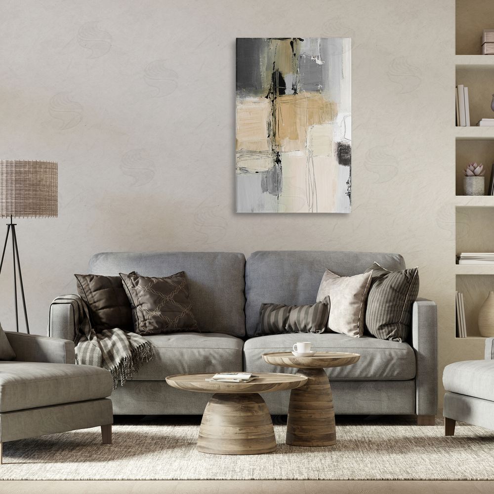 Lanie Loreth Rustic Organic Abstraction Canvas Wall Art Print in Room