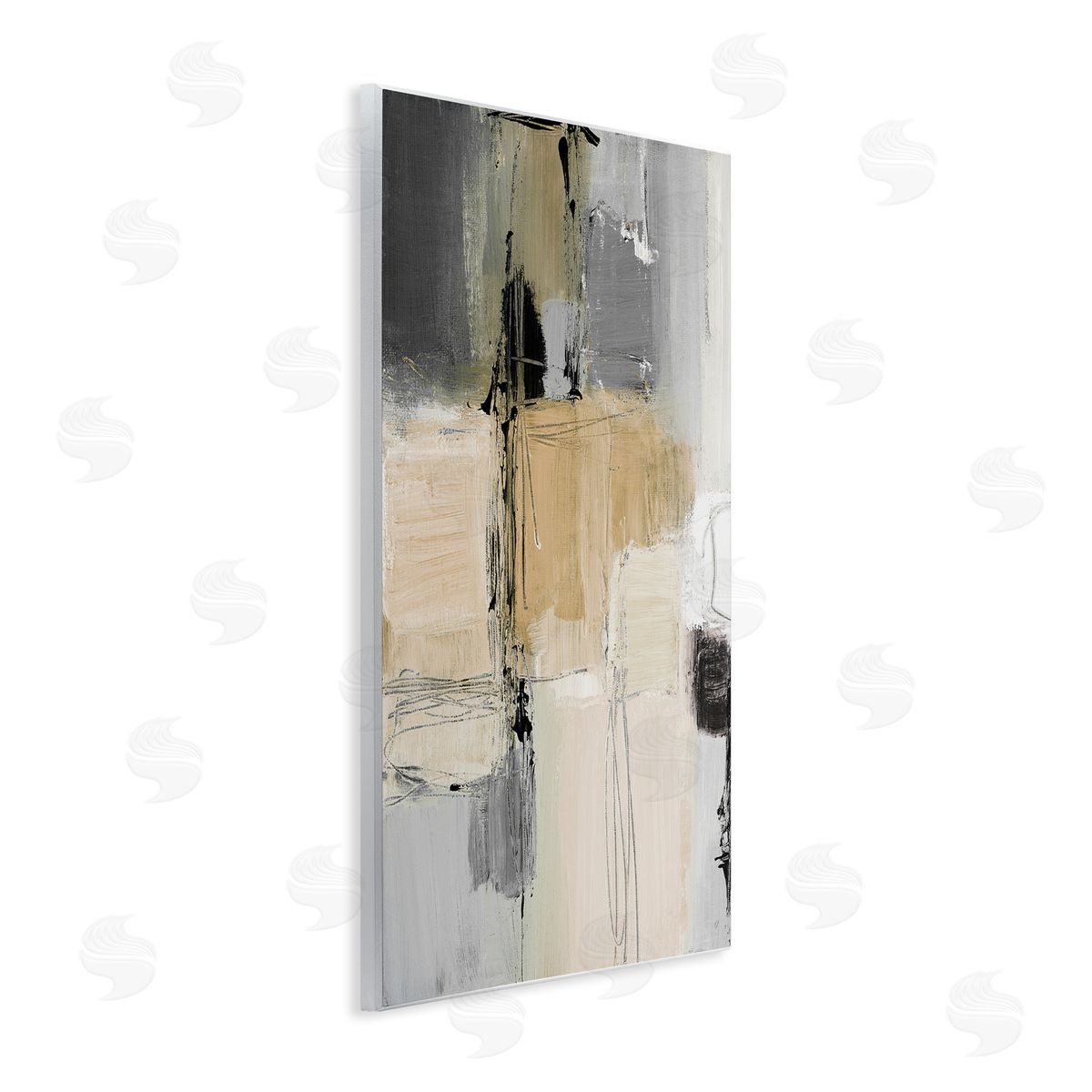 Lanie Loreth Rustic Organic Abstraction Wooden Wall Plaque Art Print