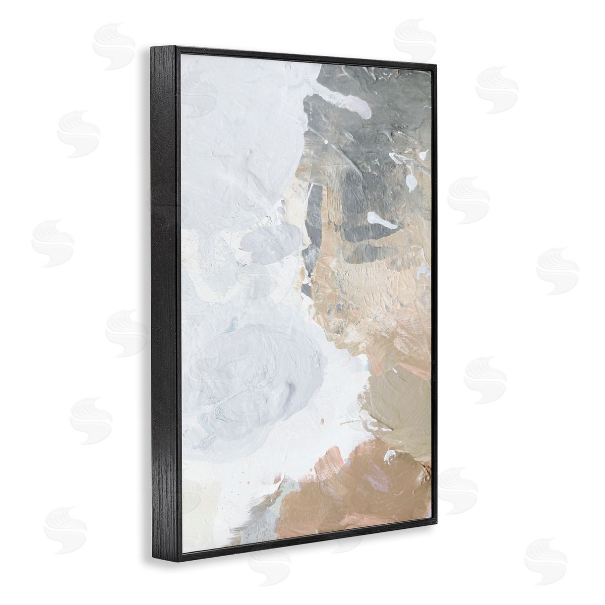 Abstract Portrait Illusion Black Frame Print Wall Art, Home Decor by Dan Meneely