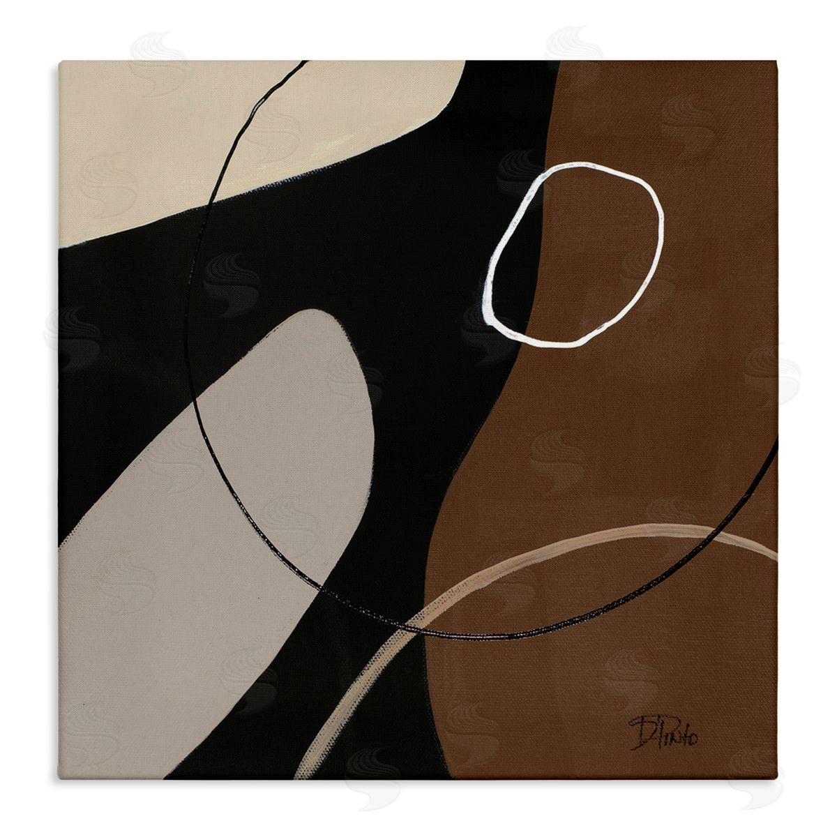 Minimal Project Shapes Canvas Wall Art, Home Decor by Patricia Pinto