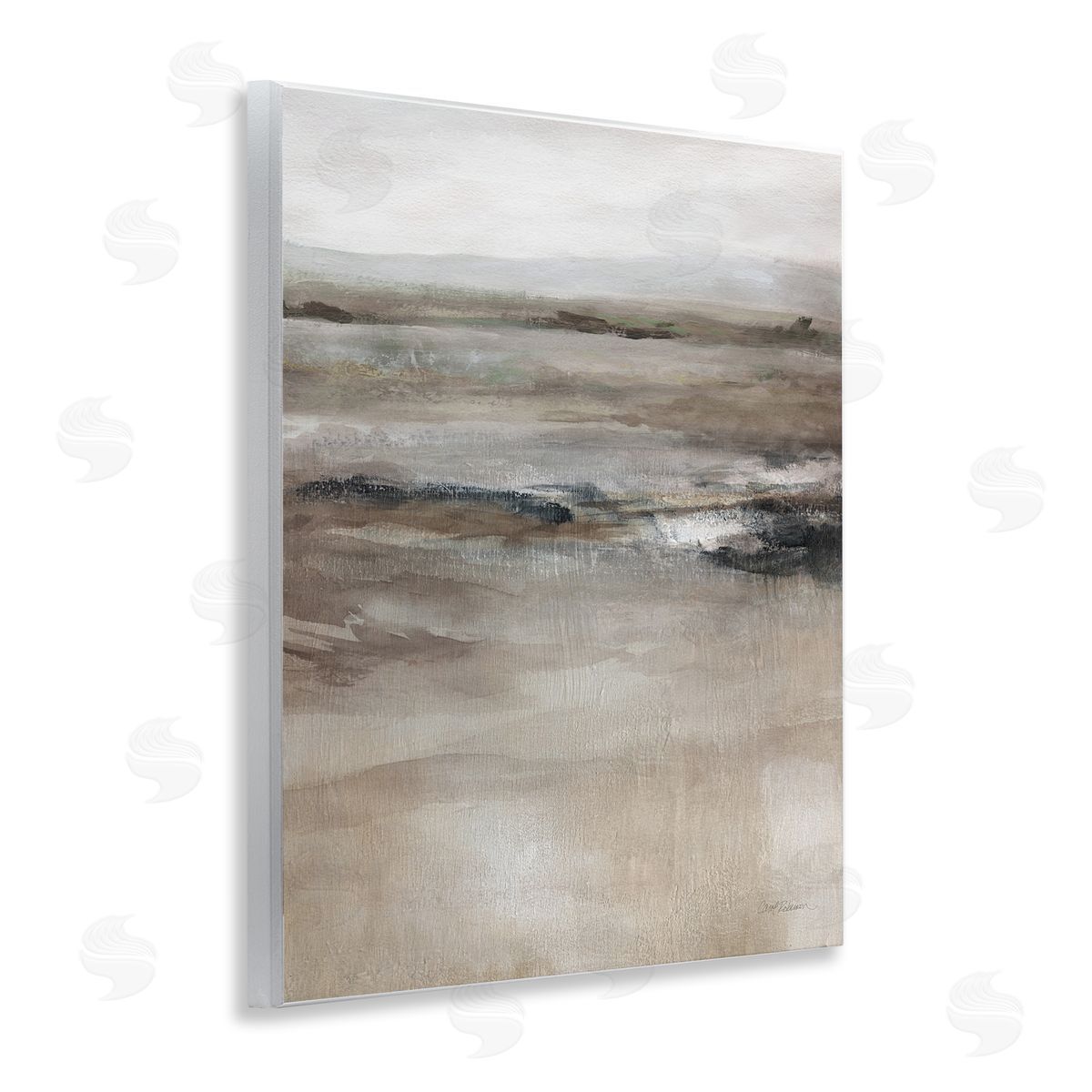 Brown Desert Abstraction Wood Plaque Wall Art, Home Decor by Carol Robinson