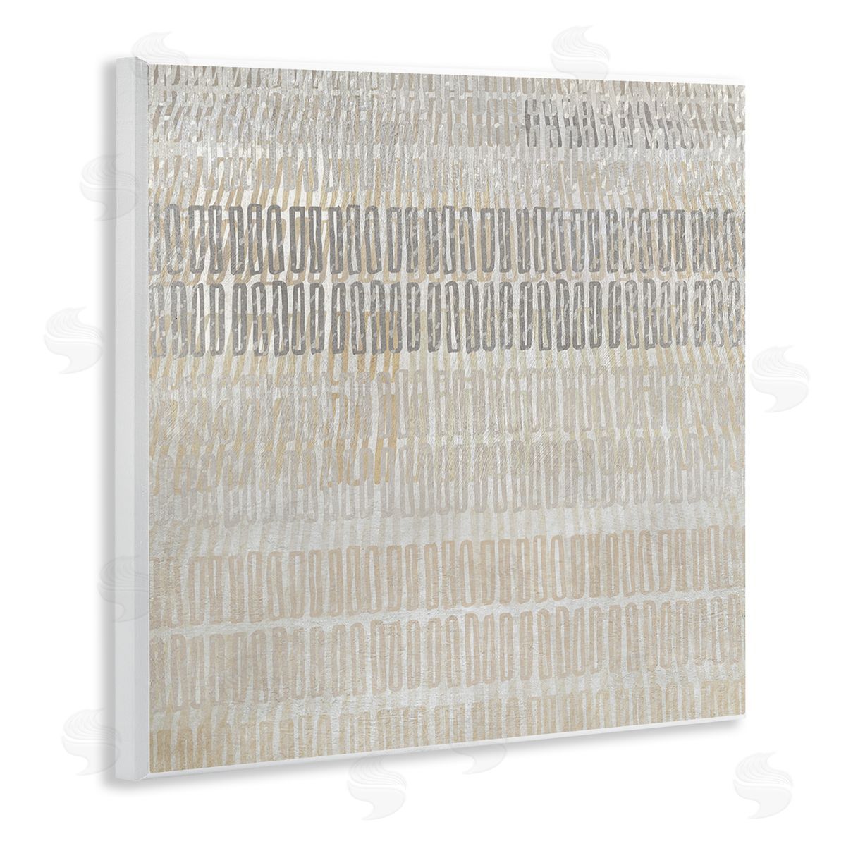 Boho Layered Shapes Pattern Wood Plaque Wall Art, Home Decor by Susan Jill