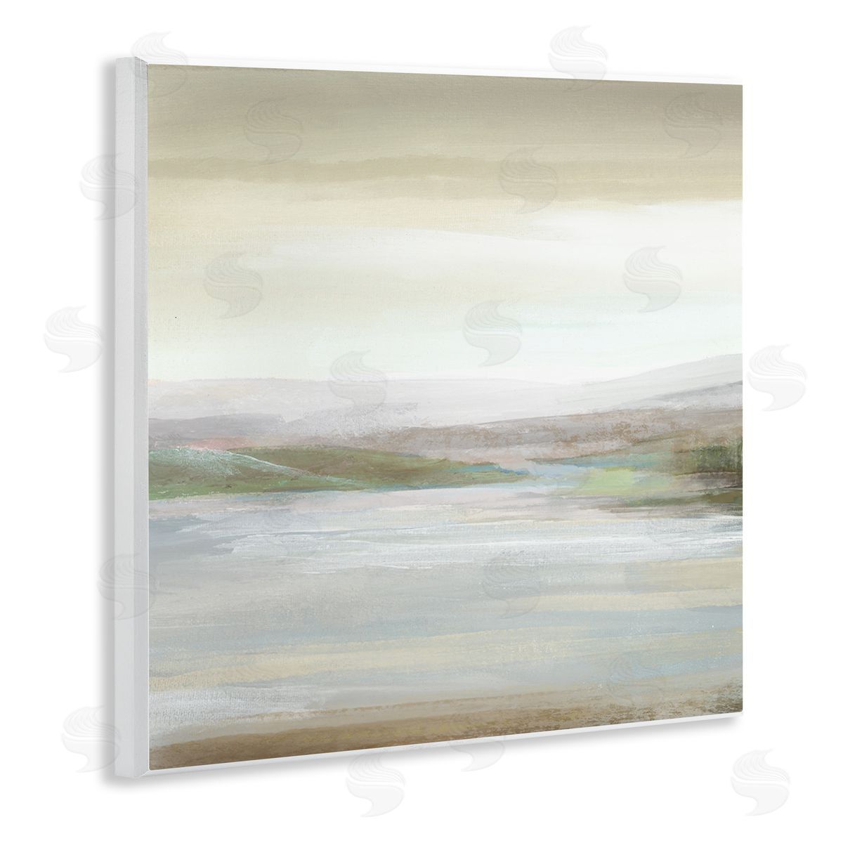 Calm Atmospheric Landscape Wood Plaque Wall Art, Home Decor by Nan