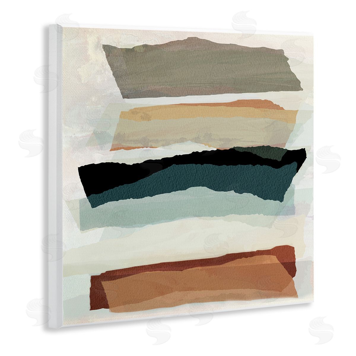 Southwestern Layered Shapes Wood Plaque Wall Art, Home Decor by Susan Jill