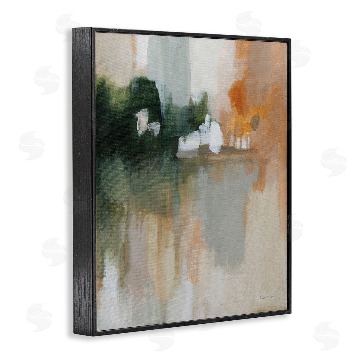 Forest Secrets Abstraction Black Frame Print Wall Art, Home Decor by Yvette St. Amant