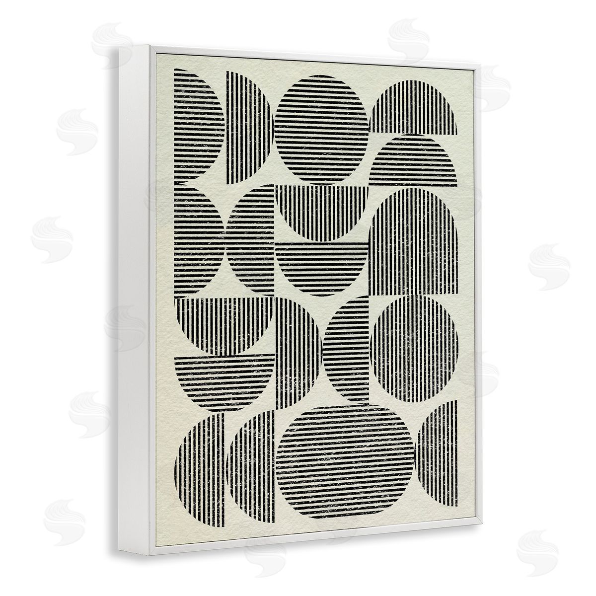 Modern Arch Shapes White Frame Print Wall Art, Home Decor by Victoria Barnes