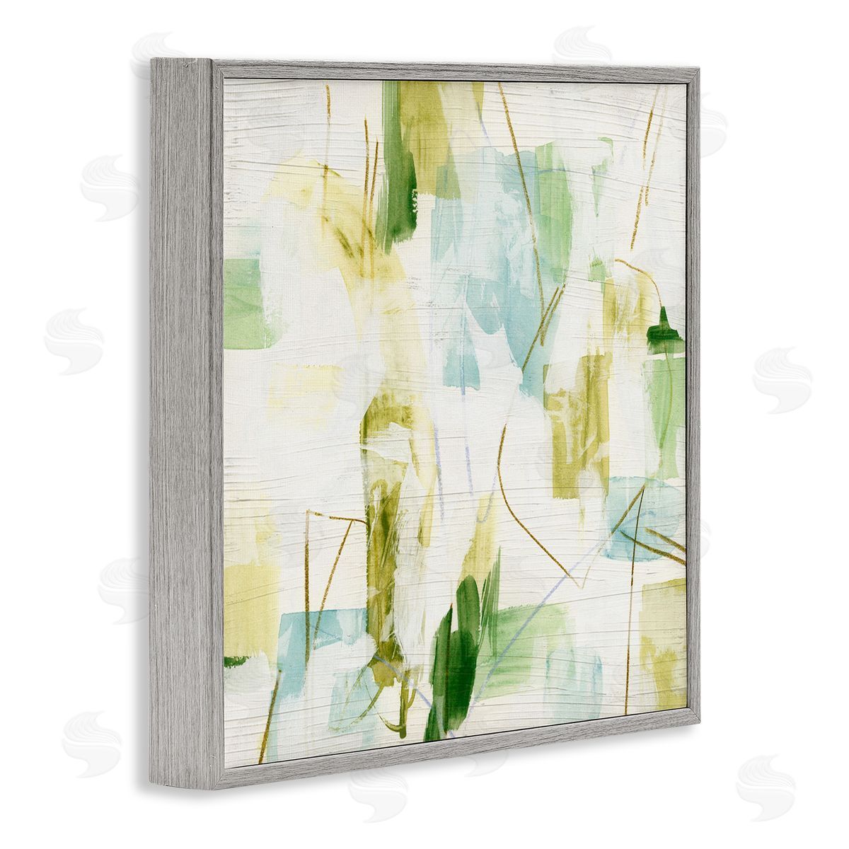 Expressive Muted Abstraction Grey Frame Print Wall Art, Home Decor by June Erica Vess