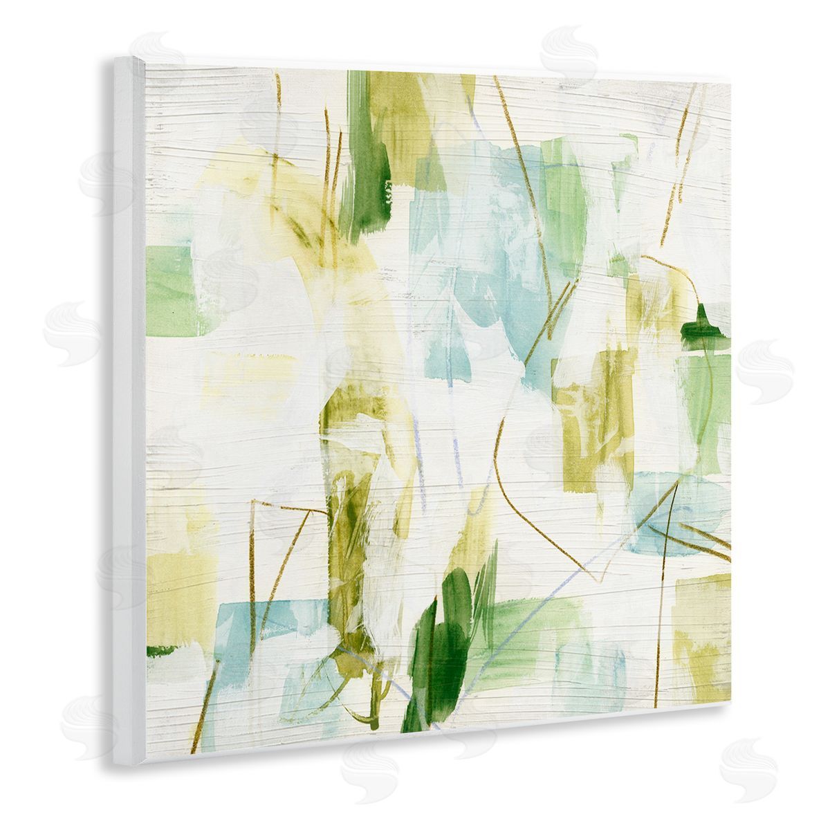 Expressive Muted Abstraction Wood Plaque Wall Art, Home Decor by June Erica Vess