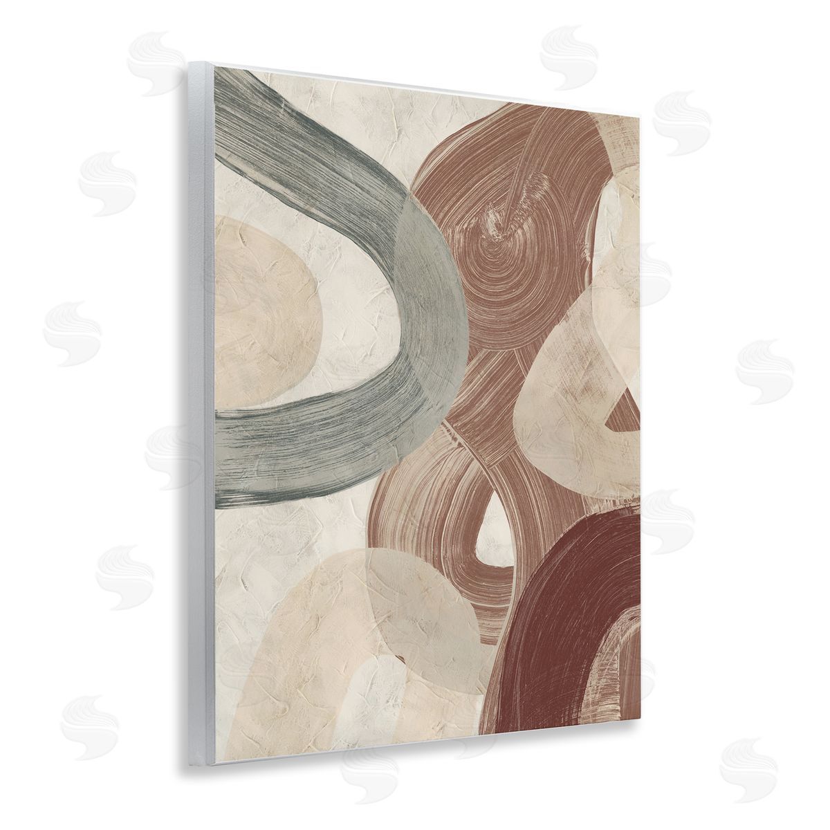 Abstract Southwestern Neutrals Wood Plaque Wall Art, Home Decor by June Erica Vess