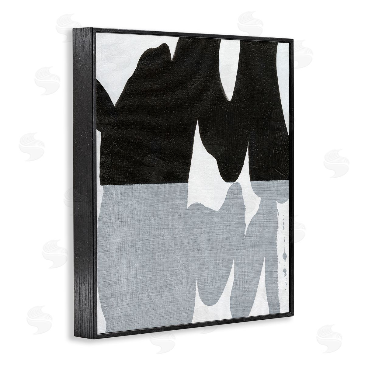 Black Organic Form Black Frame Print Wall Art, Home Decor by Jodi Fuchs