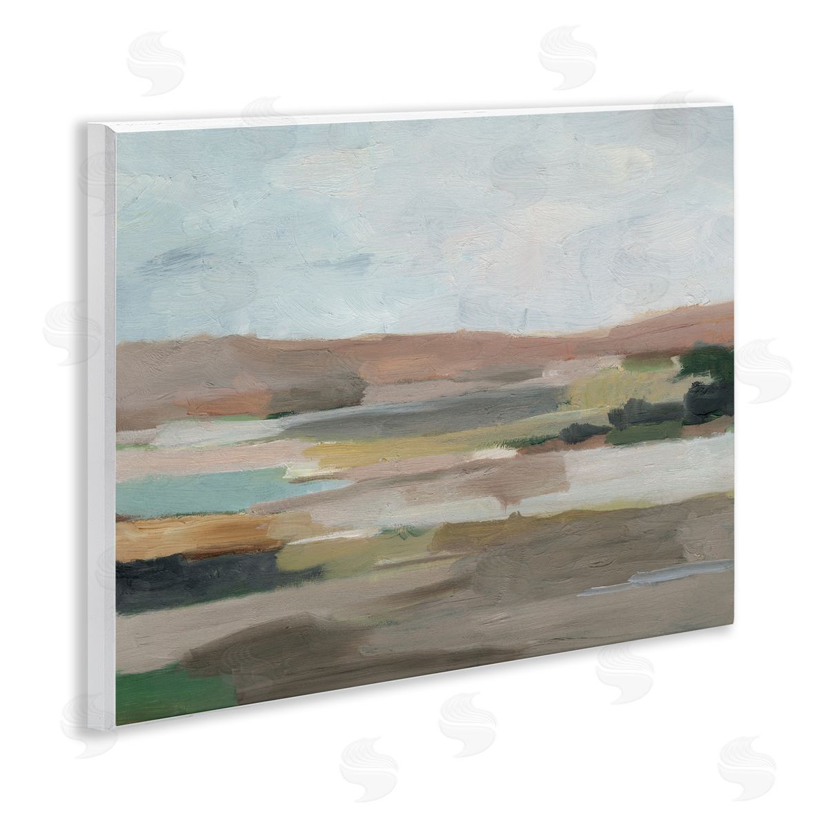 Neutral Desert Hills Wood Plaque Wall Art, Home Decor by Ethan Harper