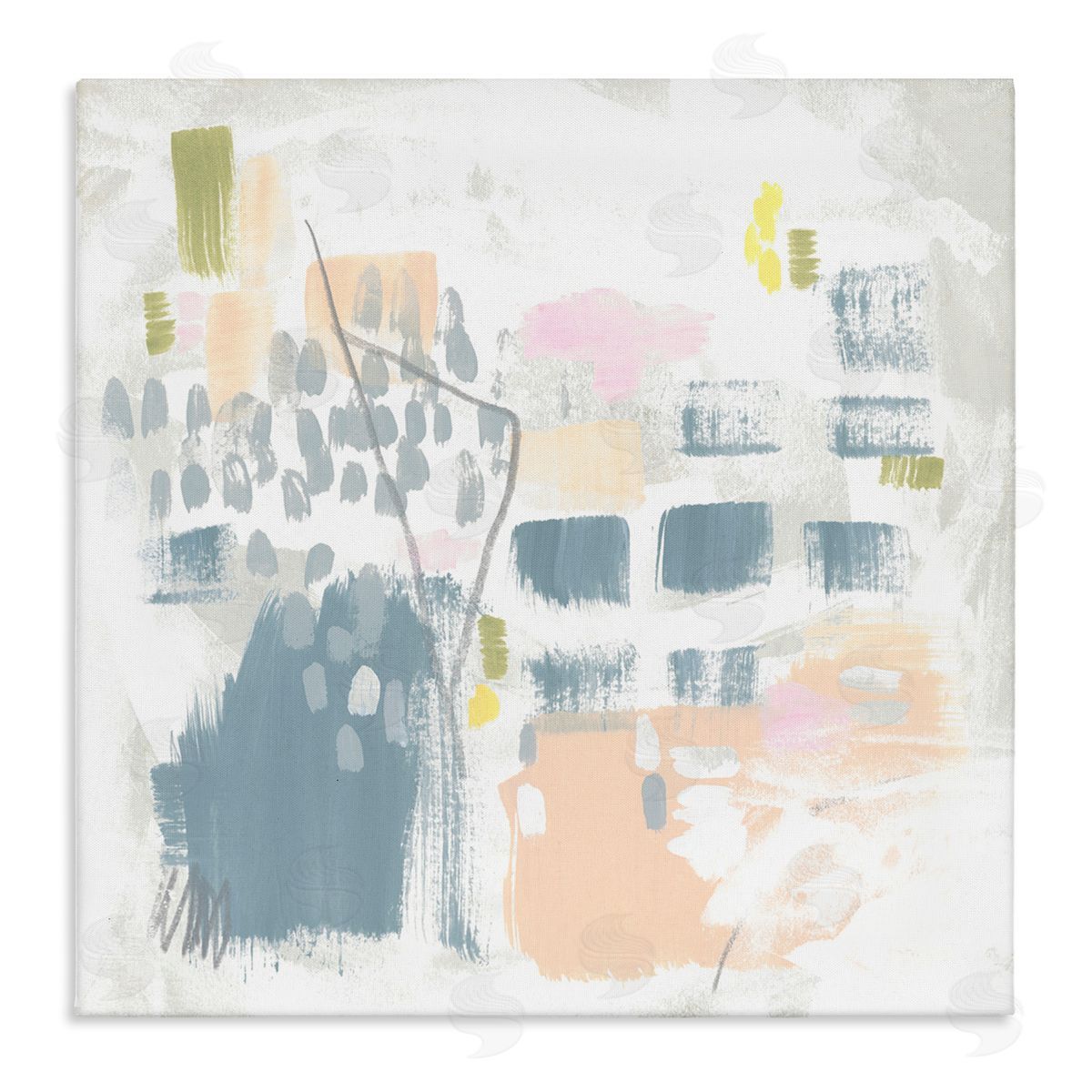 Varied Pastel Patterns Canvas Wall Art, Home Decor by June Erica Vess