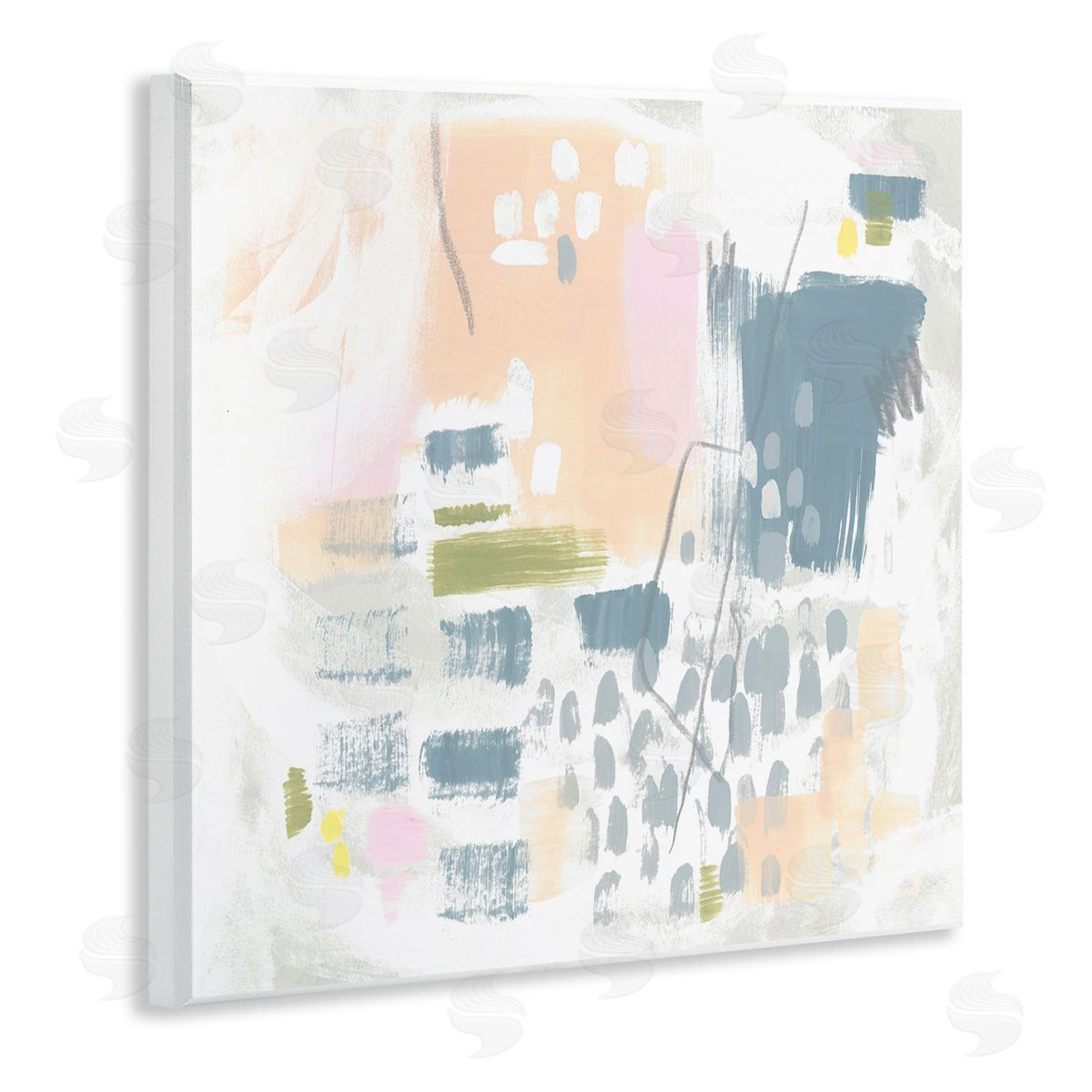 Organic Soft Patterns Wood Plaque Wall Art, Home Decor by June Erica Vess