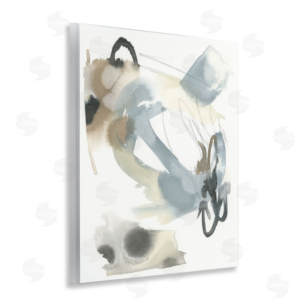 Modern Neutral Watercolor Wood Plaque Wall Art, Home Decor by June Erica Vess