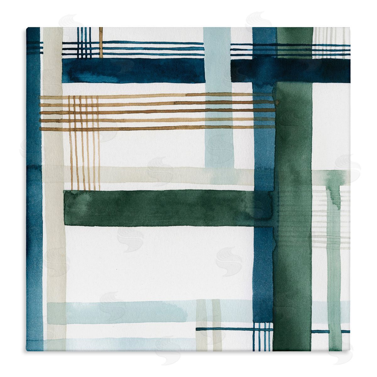 Modern Woven Pattern Canvas Wall Art, Home Decor by Grace Popp