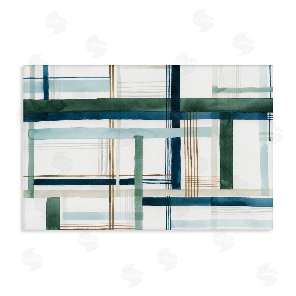Layered Woven Pattern Canvas Wall Art, Home Decor by Grace Popp