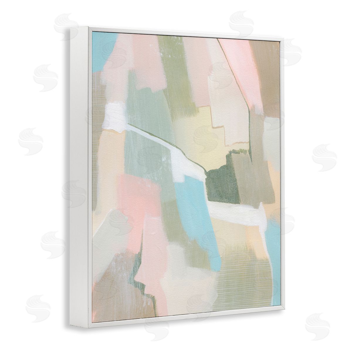 Grace Popp Pastel Desert Abstract White Framed Giclee Wall Art Print
