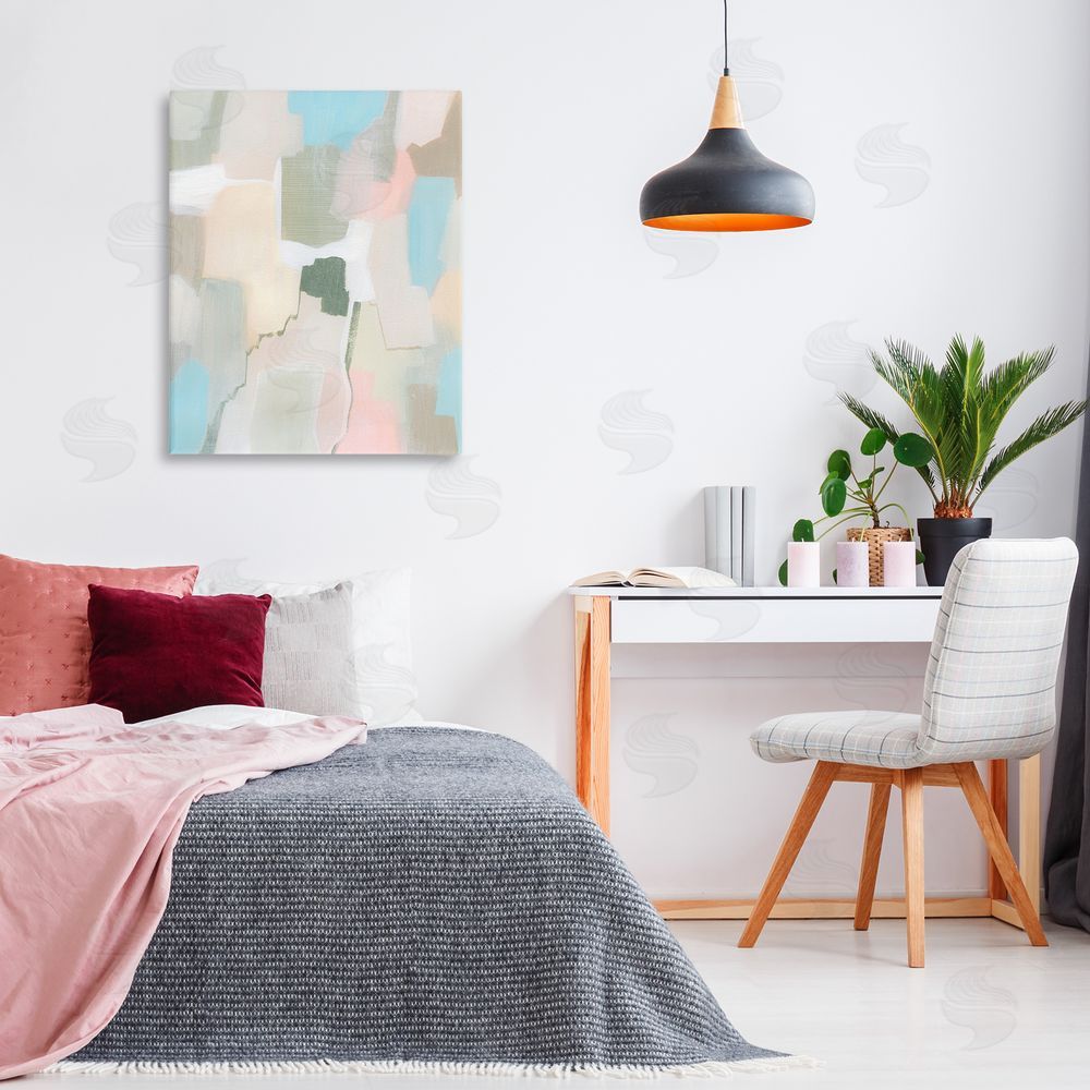 Grace Popp Soft Abstract Expression Canvas Wall Art Print in Room