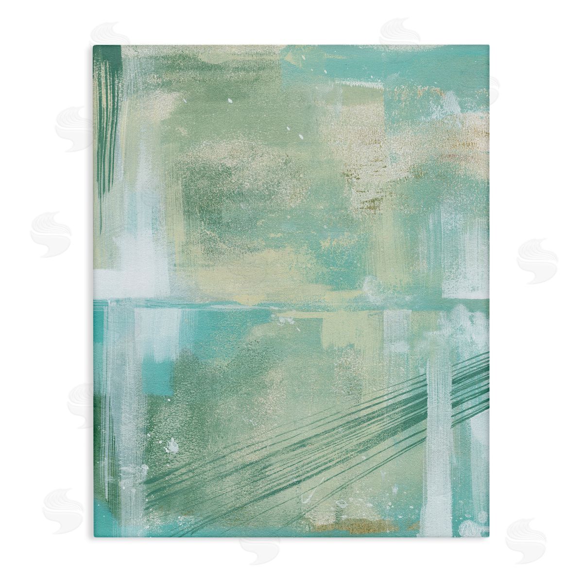 Grace Popp Green Industrial Abstraction Canvas Wall Art Print