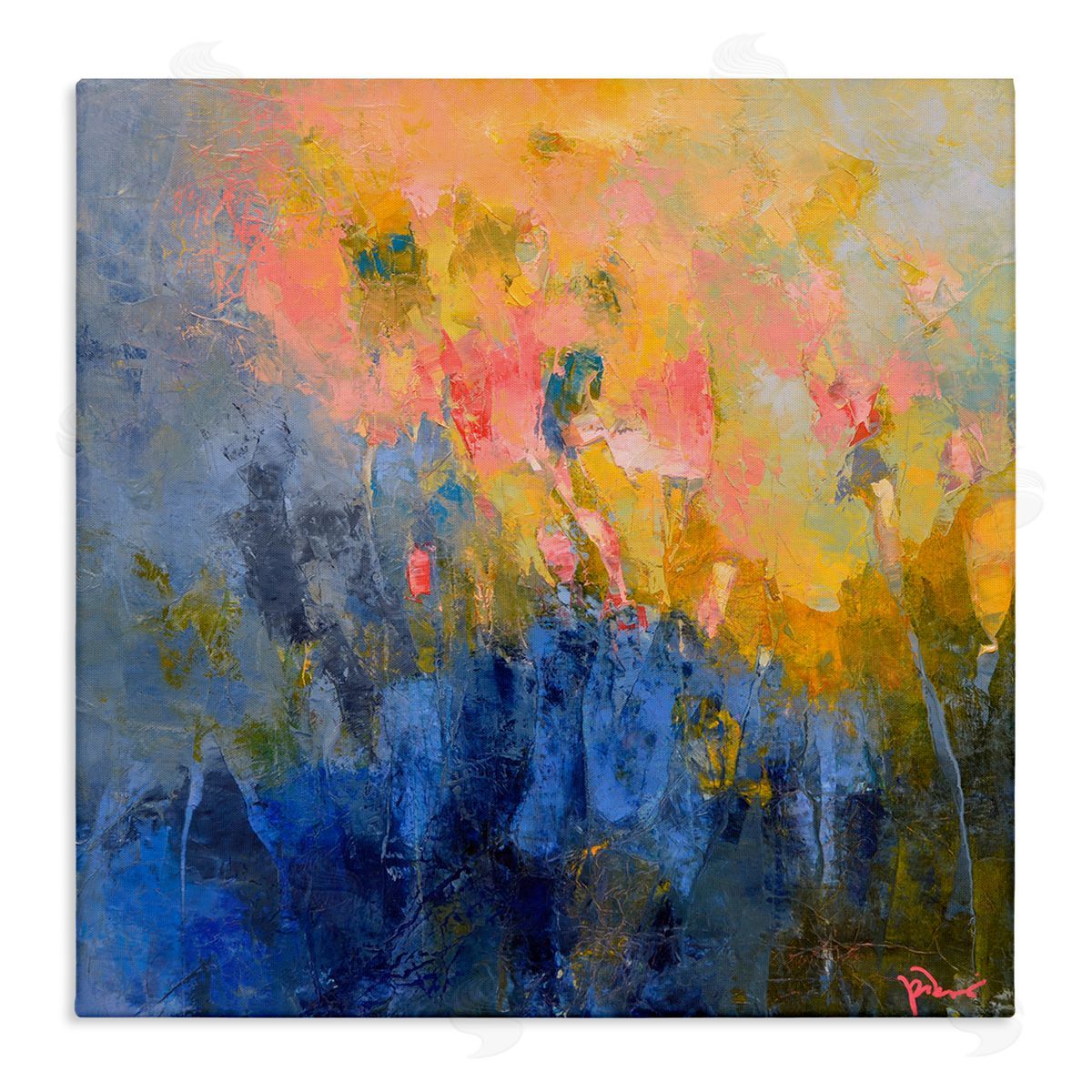 Patrick Dennis Radiant Abstract Impression Canvas Wall Art Print