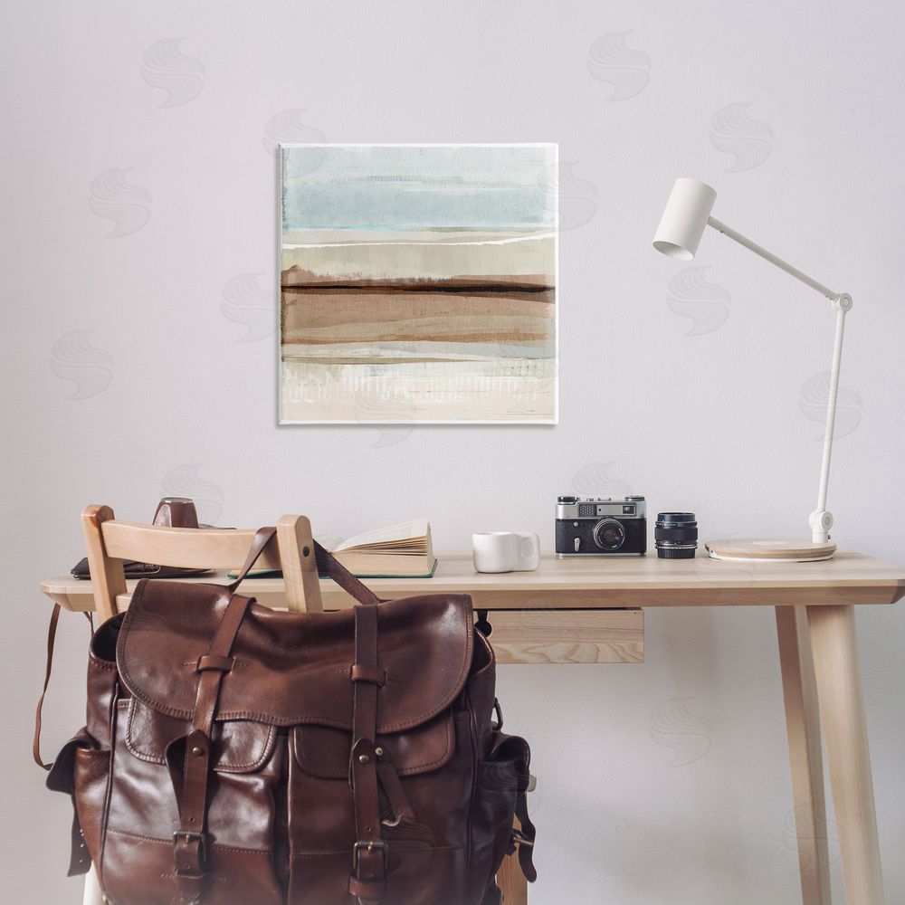 Flora Kouta Winter Sands Pattern Canvas Wall Art Print in Room