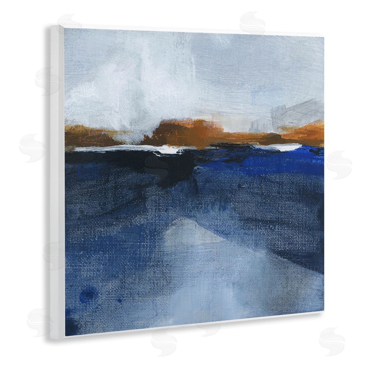 Ocean Cliffs Impression Wood Plaque Wall Art, Home Decor by M. Gloria Hunter