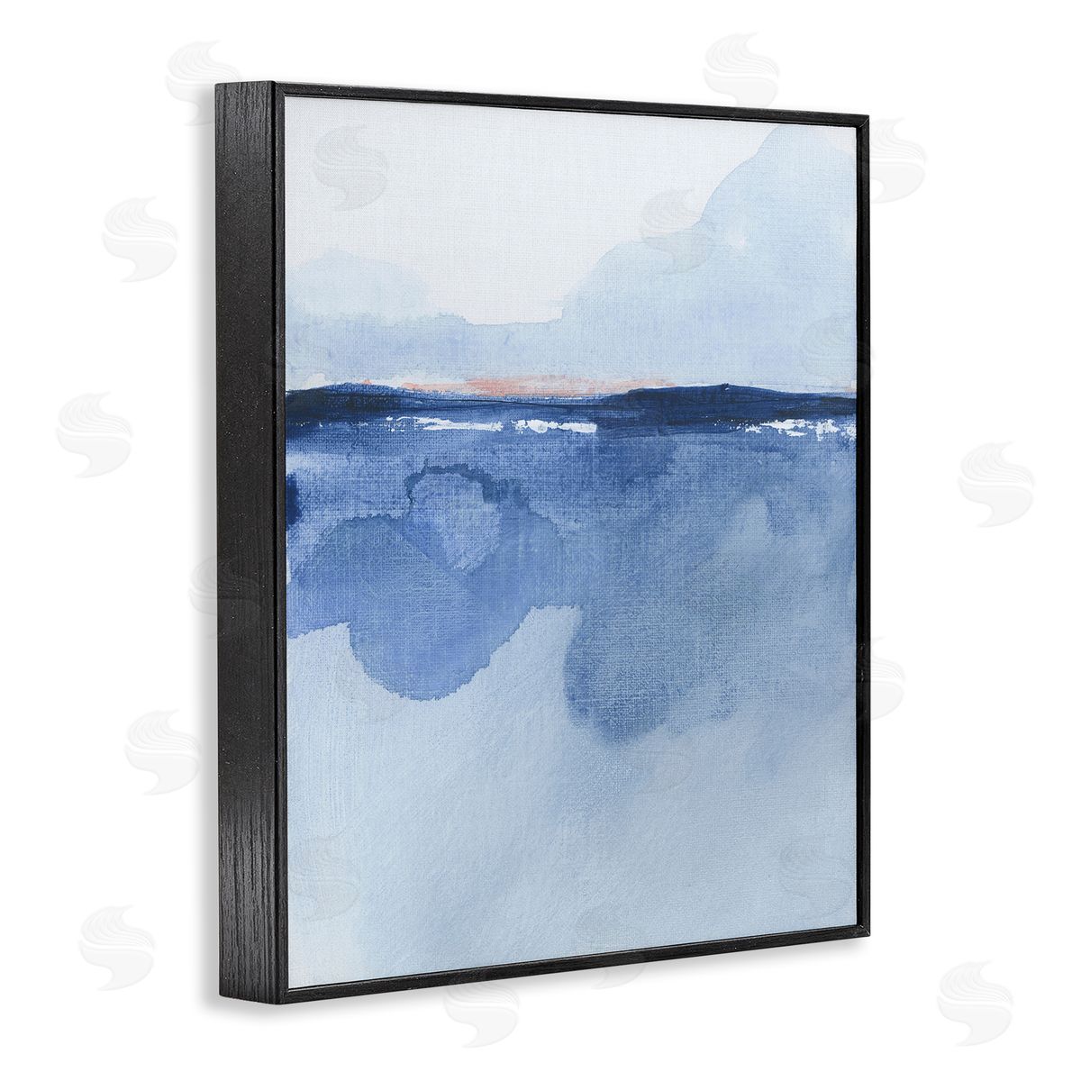 Abstract Fluid Landscape Black Frame Print Wall Art, Home Decor by M. Gloria Hunter