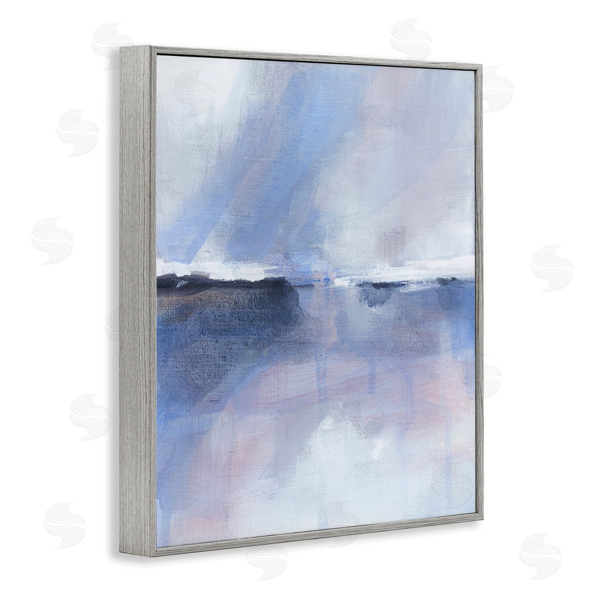 Subtle Landscape Abstraction Grey Frame Print Wall Art, Home Decor by M. Gloria Hunter