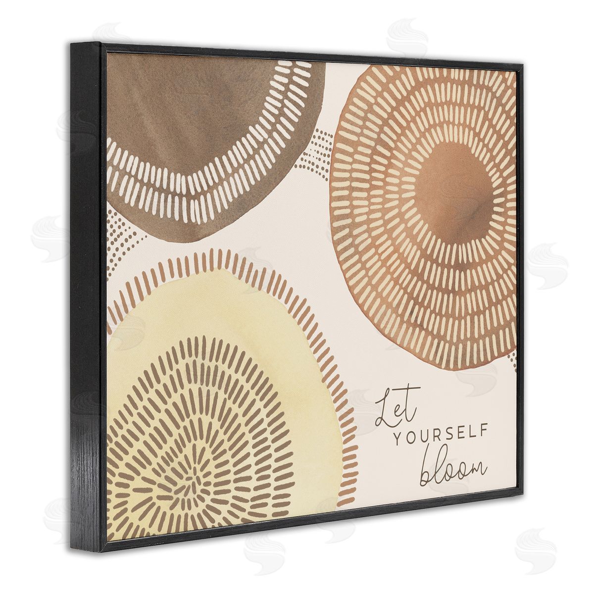 Let Yourself Bloom Boho Black Frame Print Wall Art, Home Decor by Jetty Home, LLC