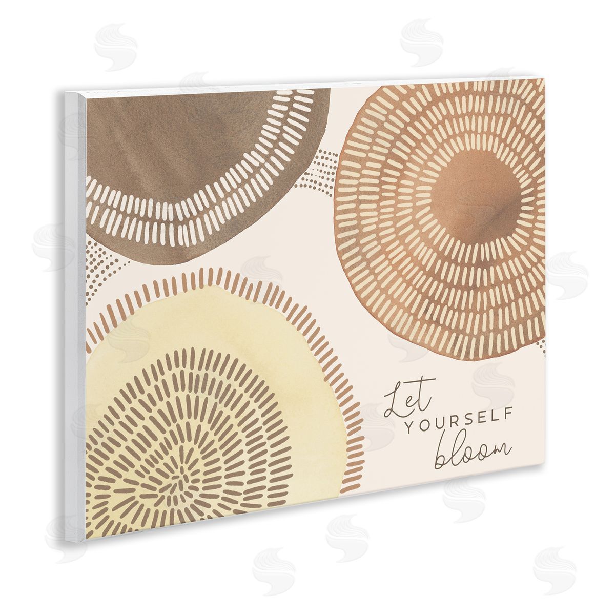 Let Yourself Bloom Boho Wood Plaque Wall Art, Home Decor by Jetty Home, LLC