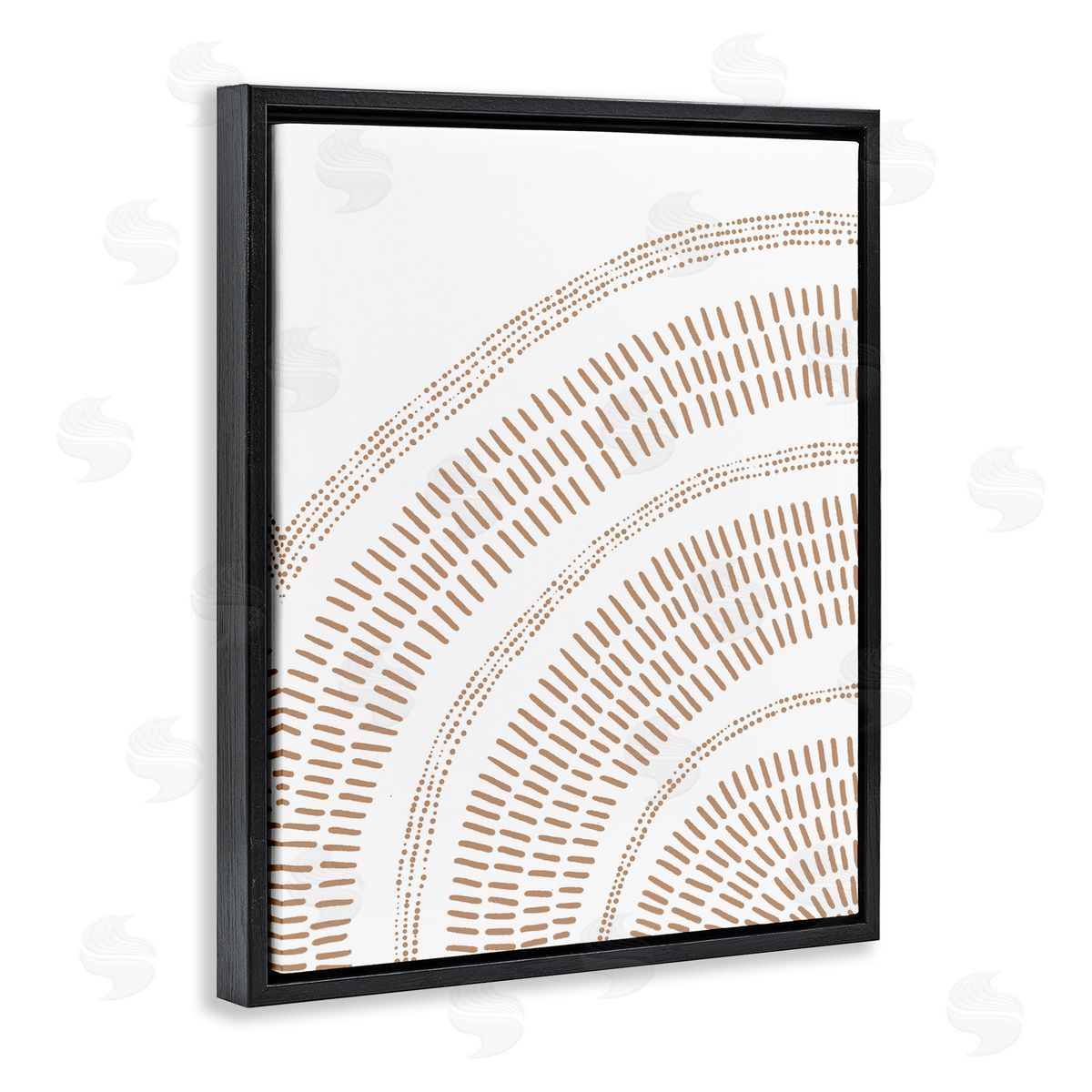 Boho Arch Pattern Black Floating Frame Canvas Wall Art, Home Decor by Jetty Home, LLC