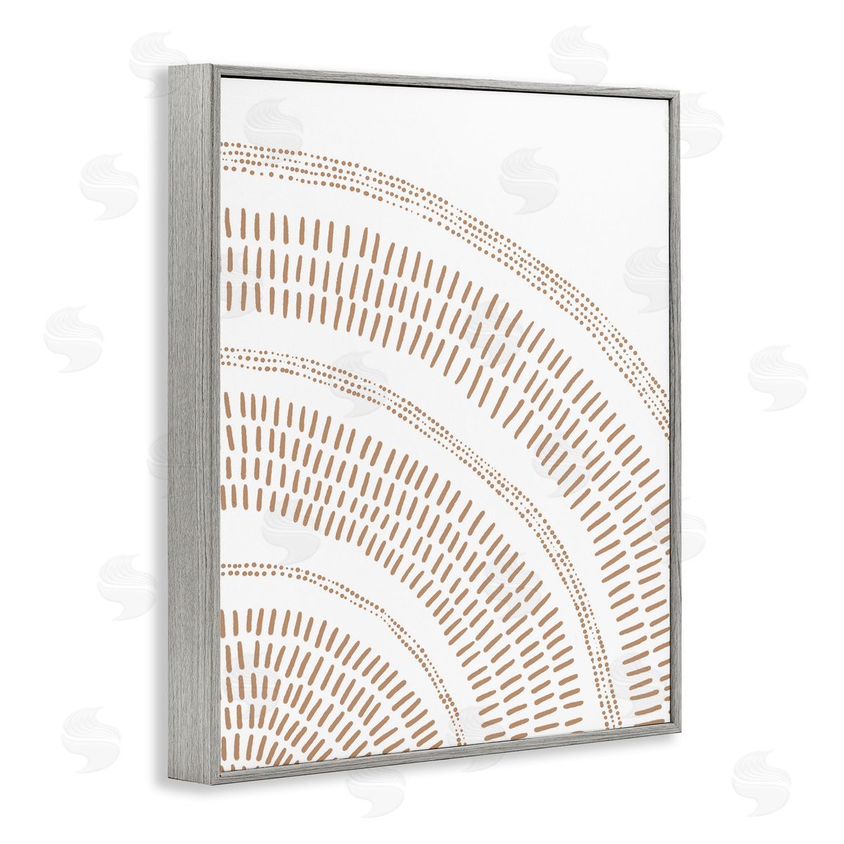 Arched Boho Pattern Grey Frame Print Wall Art, Home Decor by Jetty Home, LLC