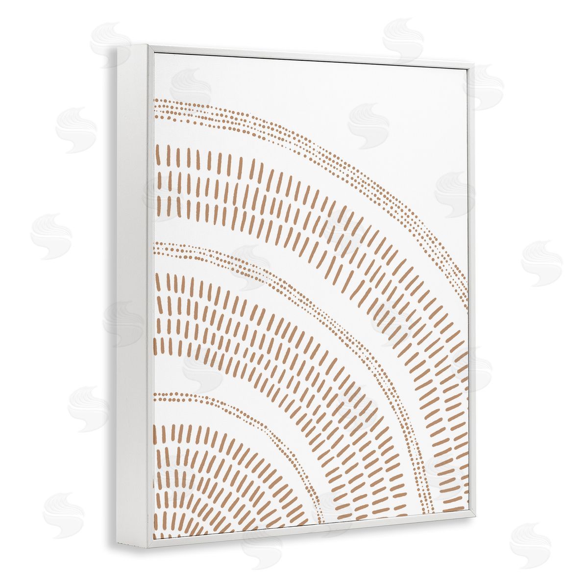 Arched Boho Pattern White Frame Print Wall Art, Home Decor by Jetty Home, LLC